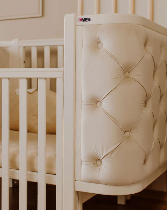 Patut bebe tapitat co-sleeping Victoria 120 × 60 cm – Alb (4)